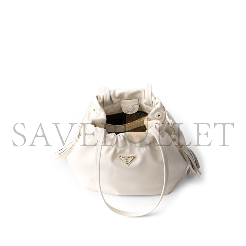 PRADA BLACK NAPPA LEATHER SHOULDER BAG 1BG541 (25*24*11cm) 